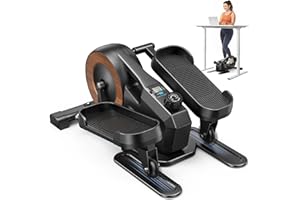 ‎MERACH MERACH Mini Ellipsentrainer, Leiser und Tragbarer Crosstrainer für Zuhause und Büro, mit Mehreren Einstellbaren Stufen, Display und Beinschlaufen, Geeignet für Senioren und Erwachsene