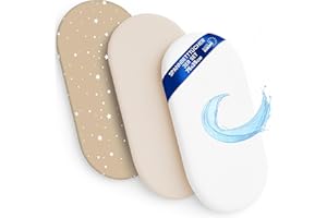 TOTSY BABY Drap Housse Cododo pour Nacelle Ensemble de 2 Draps Lot de 3 : 35x75 cm avec Protege Matelas Impermeable - Alese Bebe Compatible avec Berceaux Landeau Couffin et Poussette Enfant 35 x 75