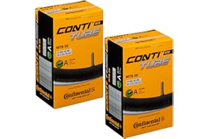 Continental Mtb Tube 26", Tubo interno Unisex-Adult, Nero, Pacco da 2