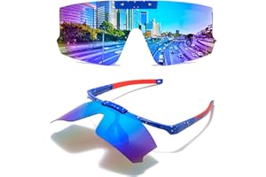 Cleoxyge Polarisierte Fahrradbrille Herren Damen Schnelle Brille Sonnenbrille,Verspiegelt lens UV400-Schutz Sportbrille Für Angeln Radfahren MTB Rennrad Fahren