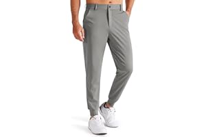 Libin Męskie 4-kierunkowe rozciągliwe joggery golfowe z kieszeniami, slim fit spodnie robocze sportowe spodnie dresowe na co dzień dla mężczyzn