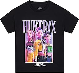 KPop Demon Hunters Tshirt, Huntrix T Shirt a Maniche Corte, Top Ragazza Estivo