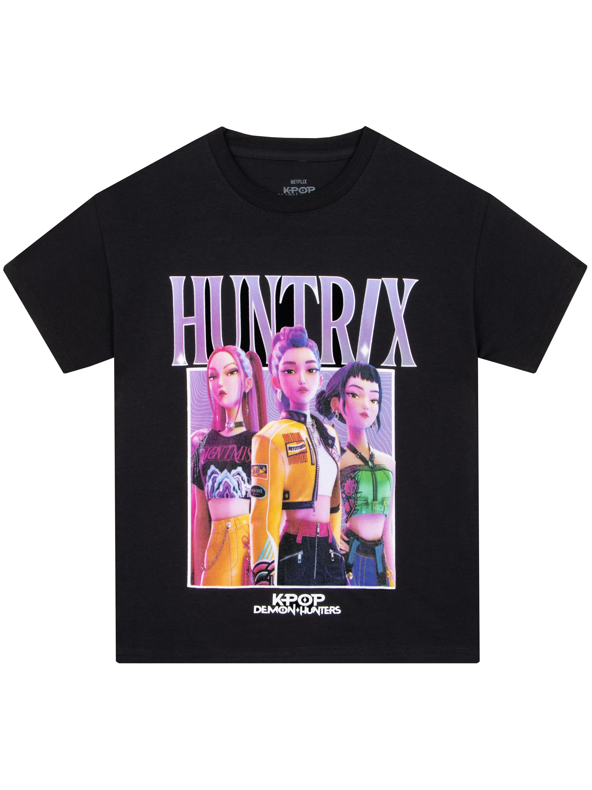 KPop Demon Hunters Tshirt, Huntrix T Shirt a Maniche Corte, Top Ragazza Estivo - 1