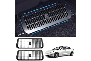 Ywooon Backseat Air Vent Protection Cover for Tesla Model 3 2024 2025 Highland Premium Protection for Rear Seat Ventilation Vehicles, Snap-in Installation Air Conditioning Outlet Grille Protector Pack