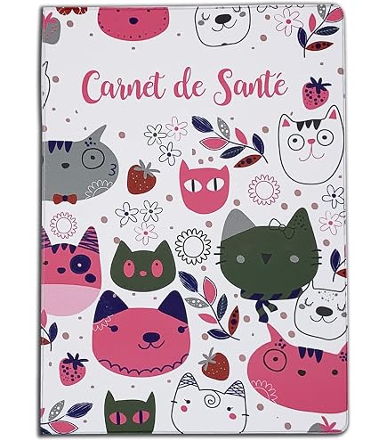 Protège Carnet De Santé Animaux Color Pop – Trois Chiens – Fabriqué En France 18,5x13,5 Cm