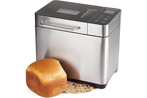Hopekings Panificadora Automática,con 19 Programas y 15H Temporizador de Citas, 500g-1000g, Máquina Programable para Hacer Pan,Pantalla LCD, sin BPA, Certification FDA,para Pan Sin Gluten