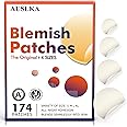 AUSLKA Pimple Patches (174 Patches) - Hydrocolloid Patches - Invisible Pimple Spot Stickers - Facial Stickers,All Skin Types