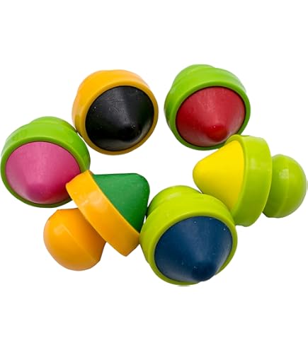 JUPITEARTH Lot De 6 Crayons à œufs Pour Tout-petits De 1 à 3