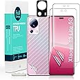 Ibywind Screen Protector For Xiaomi 13 Lite 5G,with 2Pcs Flexible TPU Film,1Pc Camera Lens Protector,1Pc Backing Carbon Fiber Film [Fingerprint Reader,Easy to install]