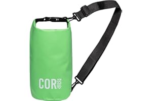 COR Surf Borsa impermeabile galleggiante Roll Top Sack mantiene l'attrezzatura asciutta per kayak, rafting, canottaggio, nuoto, campeggio, escursionismo, spiaggia, pesca