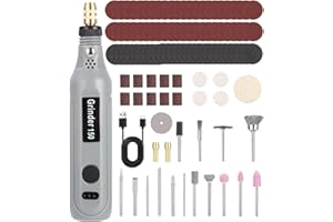 SOBEAU 3.7V Outils Rotatif sans fil Multifonction, Mini Perceuse sans fil Avec 105 Accessoires,Outil Rotatif 3 Vitesse 5000-15000 rpm/min, pour Gravure, Perçage, Meulage, Polissage,Découpe