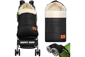EAQ Cosytoes Footmuff with Handmuff Baby Footmuff Fleece Lined Cosytoes Warm Washable Universal Pushchair Footmuff