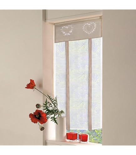 Tenda A Vetro Da Bagno Home Tresor - Coppia Tende A Vetro | Tende Per Interni Con Doppio Tende Per Cucina Cameretta