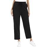 K-Milano Pantaloni da donna con elastico in vita, molto adatti per anziani,  nonna e pantaloni da infilare, tasche con cerniera e pieghe stirate :  Amazon.it: Abbigliamento