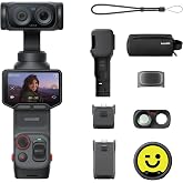 Insta360 Luna Ultra Creator Bundle mod&uuml;ler kamera, 2,5 cm (1 in&ccedil;) sens&ouml;r, video I-Log 10bit, 37 MP fotoğraf, ham ile, 6 eksen