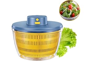 Ulable Centrifuga Automatica per Insalata, USB, Senza Fili, 4000 ml, per Frutta, Verdura, insalatiera, per servire, drenaggio rapido, Aiuto da Cucina in Colori alla Moda, Lunga disponibilità, Blu