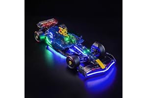 BRICKBLING Kit de iluminación de mando a distancia compatible con Lego 42206 Oracle Red Bull Racing RB20 F1 Car (sin modelo), kit de iluminación LED compatible con Lego Oracle Red Bull Racing RB20 F1 Car 42206