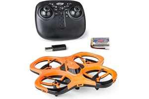 Carson Cyber IR RTF drönare - RC Quadcopter med 360° Flip Mode, Headless Mode, gyroskopisk stabilisering, LED-belysning, fjärrstyrd drönare