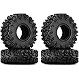 INJORA 1.9" Swamp Claw Tire - Mud Terrain Wheel Tires for 1/10 RC Crawler Car Upgrade 120 * 42mm FCX10