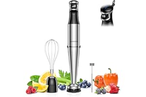 SHARDOR Hand Blender,3 In 1 Hand Blenders For Kitchen,power 1200w,20-Speed & Turbo Stick Blender,Scratch Resistant Hand Whisk Electric With Dough Hooks,Egg