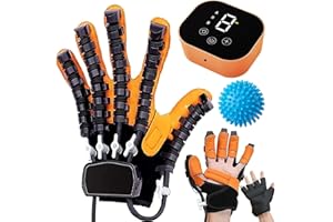 GAOXIAO Guanti per Ictus, Attrezzatura per la Riabilitazione della Paralisi Cerebrale, Guanti Robotici Riabilitativi della Mano Dopo Un Intervento Chirurgico Emiplegia da Ictus Terapia A Right Hand M