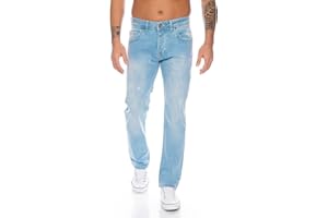 Rock Creek Men Jeans Pantalones Denim Stretch Regular Fit Jeans Pantalones Lavados a la Piedra Stone Washed W29-W44