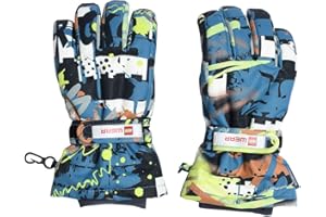 LEGO Wear Tec Skihandschuh Fingerhandschuh Cool Serie Wasserdicht atmungsaktiv LWAdje 701 Guanti da Neve, 523, 122/128 Unisex-Adulto