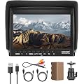 NEEWER F100 7" Moniteur de Terrain Caméra Améliorée IPS 450nit 1080p HDMI | HD 1280x800,Focus Peaking, Histogramme, F750 Batterie,360° Tête Sphérique DSLR,Stabilisateur Vidéo,Dispositif de Tournage