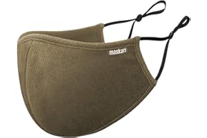 Maskari Reusable 3 Layer Face Mask | HeiQ Viroblock | Breathable & Sporty | Sizes for Men, Women, Teens & Kids | With & Without Adjustable Ear Loops