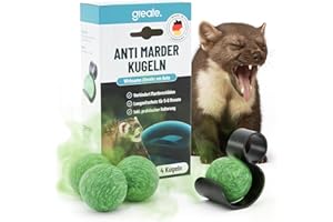 greate 4 x bombki zapachowe z uchwytem – natychmiastowa i długotrwała ochrona przed kunami – Made in Germany – odstraszacz kun do samochodu, ochrona przed kunami do samochodu, ochrona przed kunami