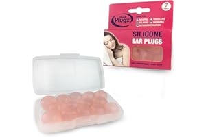 Hush Plugz 7 Pairs Of Skin Tone Adult Mouldable, Silicone Putty, Swimming & Sleeping Ear Plugs (1 Pack (7 Pairs))