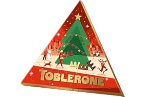 ‎TOBLERONE Toblerone Adventskalender – Schoko Adventskalender mit Schweizer Schokolade gefüllt mit Mini-Toblerone – 200 g