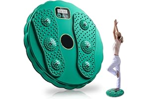 LEIKURVO Twist Waist Disc mit Zähler, Twisting Fitness Taillentwister, Twist Waist Disc Board, Twist Board Abnehmen Geräte, Drehscheibe Balanceboard Twist Board Bauchtrainer für Fußmassage und Taille Übung