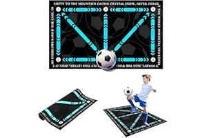 CelestiMingle Football and Soccer Training Mat, Football Footstep Training Mat for Improving Dribble Training Auxiliary Props, Non-Slip Football training equipment, perfect football gifts for boys