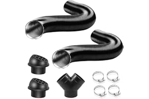 autozen Diesel Heater Exhaust Pipe Set, 75mm Y Piece Diesel Heater Ducting for Diesel Heater Accessories