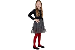 NOQ Mädchen Dicke Strumpfhose Corina Plain 120 DEN Warmfüßige Leggings Kinderzimmer Ballett Tanzklasse Blickdichte Schwarz Marine Weiß Rosa