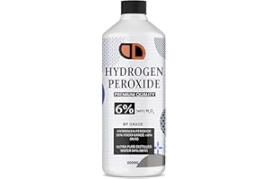 DD1 Food Grade Hydrogen Peroxide 6% (H2O2) VARIOUS SIZES CAP/SPRAY (500ML CAP)