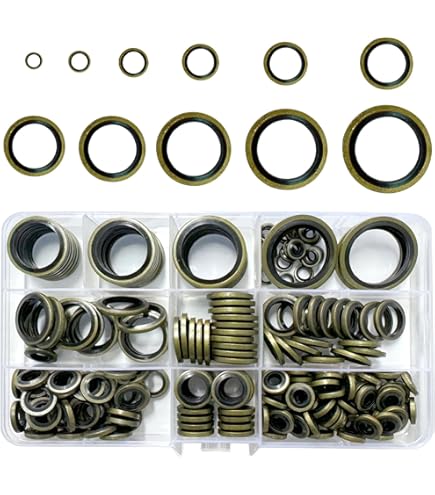 255 stuks koperen ringen, groot assortiment, 11 maten