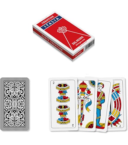 Modiano CRISTALLO ROUGE - Jeu de 55 cartes 100% plastique - format