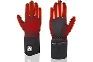 Sun Will Gants Chauffants Électriques, Gants Hiver avec Batterie 7,4V 2200mAh pour Homme Femme, Gants Chauffants Hiver pour Cyclisme Ski de Neige Pêcher Conduite Chasse Arthrite Maladie de Raynaud