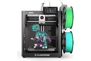 FLASHFORGE AD5X Impresora 3D Multimaterial, Impresión Multicolor, 600 mm/s, Impresión de 1 Clic, Creaciones IFS, Calibración Automática, Respaldo de Filamentos