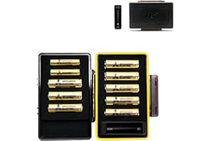 JJC Etui do przechowywania baterii AAA AA z testerem baterii, przenośne, wodoszczelne, z kontrolerem baterii, może pomieścić 10 baterii AAA AA