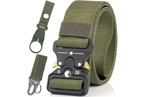 MUCHER Pasek taktyczny wojskowy męski pas roboczy Molle nylonowe paski taktyczne policyjne z metalową klamrą do szybkiego uwalniania do sportów na świeżym powietrzu Camping Polowanie rodziców
