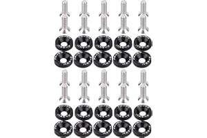 Aublinto Auto M6 anodiserad aluminium universal M6 JDM bilskruvar aluminium stötfångare bricka motorcykel beklädnad skruvar C