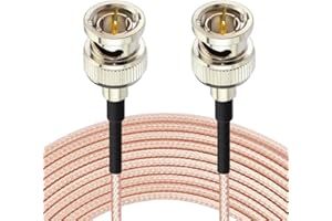 Superbat SDI Câble Coaxial RG179 Câble BNC Câble 1m 75 Ohms, pour Équipement Vidéo Caméra BMCC, Prend en Charge Câble Vidéo HD-SDI 3G-SDI 4K 8K SDI (droit, 1 pièce).