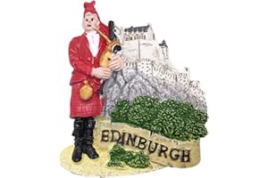 WEDARE 3D Edimburgo Escocia Imán de refrigerador Recuerdos turísticos Hecho a Mano Resina Artesanía Magneticos Hogar Cocina Decoración Colección Regalo