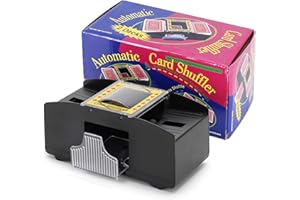 Dacefloy Máquina barajadora automática de cartas que funciona con pilas, para UNO, Texas Hold'em, juegos de cartas en casa, blackjack, póquer eléctrico de casino