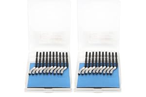 PLYISTY 20 Stück Entgratungsklingen, BS1010 Ersatz-Entgratungsmesser Entgratungswerkzeug, für Metall, Kunststoff, Aluminium, Kupfer, PVC, Eisen