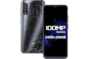 CUBOT X70 Smartphone ohne Vertrag, 24GB(12+12)+256GB/1TB Erweiterbar, 100MP Kamera, MediaTek Helio G99, Android 13 Handy, 6.583'' FHD+, 5200mAh Akku, Dual SIM 4G Handy, GPS, OTG, NFC (Tech-Schwarz)