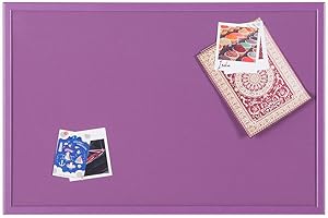 Bi-Office Scuola - Pannello In Sughero Viola, 60 x 40 cm, Cornice MDF Viola